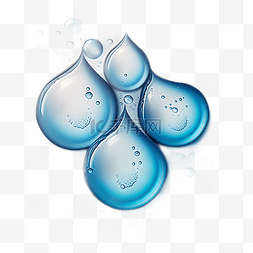 溅水雨滴图片_水滴蓝色卡通