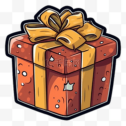 复古圣诞节图片_节礼日礼物盒红色复古图案