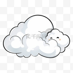 云模式图片_云朵白色柔软图案