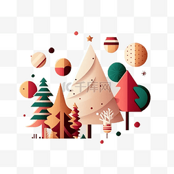 圣诞树图案装饰图片_圣诞树创意装饰