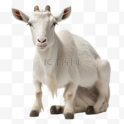 羊肉插画图片_山羊动物可爱白色透明