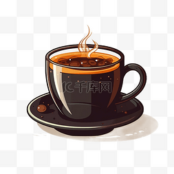 黑色咖啡图片_黑色咖啡玻璃杯