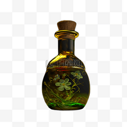 香薰瓶子墨绿色图片