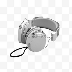 蓝牙耳机主图背景图片_耳机白色写实