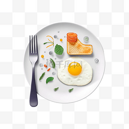 卡通营养早餐图片_食物早餐美食