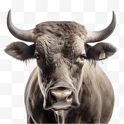 创意牛头图片_公牛牲畜动物3d立体模型