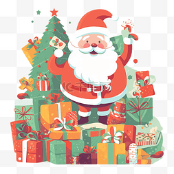 红色节日礼物盒图片_圣诞节礼物插画