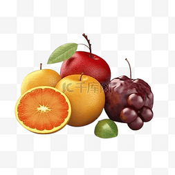 红色健康火龙果图片_水果橙果实黄色