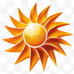 紫外線图片_太阳夏季卡通透明