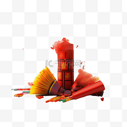中国新年灯笼红色图片_春节烟花真实效果