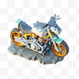 摩托车酷炫模型