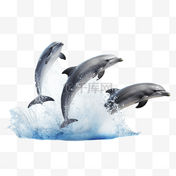 海洋日海豚海浪真实