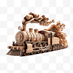 火车立体模型