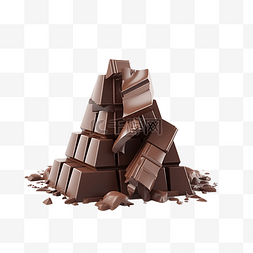 美食插图图片_巧克力食物糖果