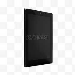 安卓界面样机图片_平板电脑黑色白底透明
