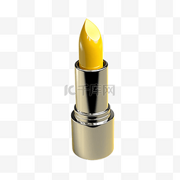 女性化妆工具图片_口红唇膏黄色