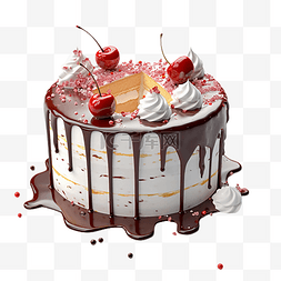 卡通蛋糕美味图片_蛋糕水果甜点