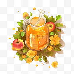 果汁苹果液体