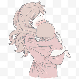 女性拥抱图片_母亲节拥抱婴儿