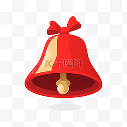 黄色铃铛素材图片_圣诞节铃铛红色