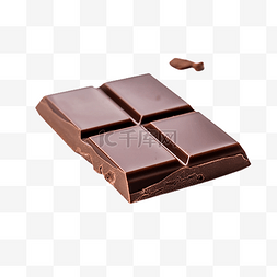 巧克力断开的甜品