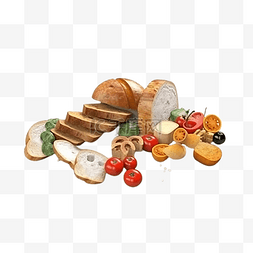 绿色的面包图片_面包健康食物