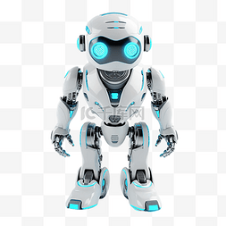 电脑蓝色科技图片_机器人光效智能