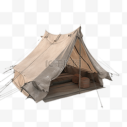 度假野餐图片_帐篷野营简单的