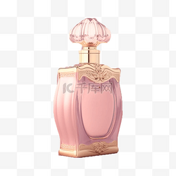 卡通的化妆品图片_粉色香水瓶女士香水