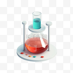 玻璃器材图片_化学实验玻璃器皿透明