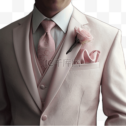 服装正式图片_西装粉色婚礼