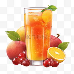 果汁葡萄橙子透明