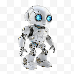 智能机器人ai图片_机器人蓝色光效