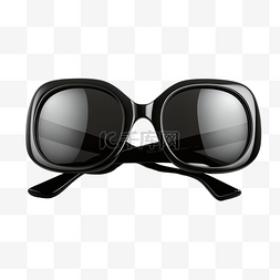 黑色的眼镜框图片_镜框眼镜黑色卡通