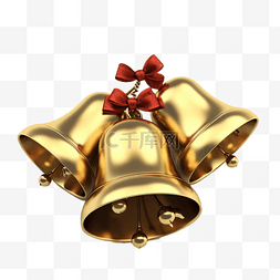 金色的挂件图片_圣诞节金色的铃铛多个真实效果
