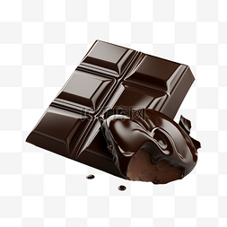 方形巧克力图片_巧克力苦涩方形