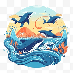 海洋自然图片_海洋日海洋生物自然蓝色透明