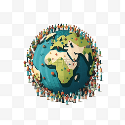 世界和平字图片_人口日关爱地球