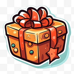 节礼日礼物盒橙色图案