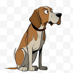 狗动物棕色插画