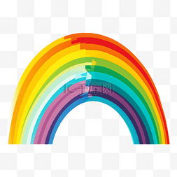 彩虹拼接图案