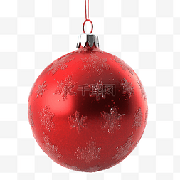 红球装饰图片_红球圣诞装饰品