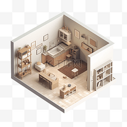 3d房间模型居家