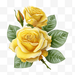玫瑰免抠图图片_玫瑰黄色美丽
