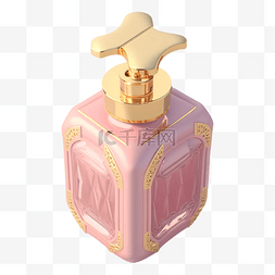 粉色化妆品瓶子图片_女士香水图片