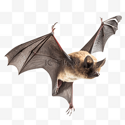 飞翔的蝙蝠野生动物3d立体建模