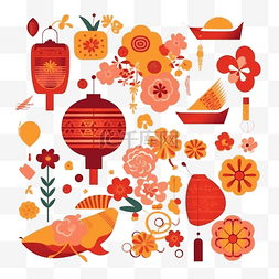 春节橙图片_春节经典装饰红色真实效果