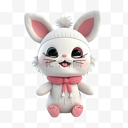 玩偶小兔子图片_玩偶粉色兔子