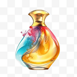 香水抽象瓶子