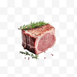 食物肉类插图